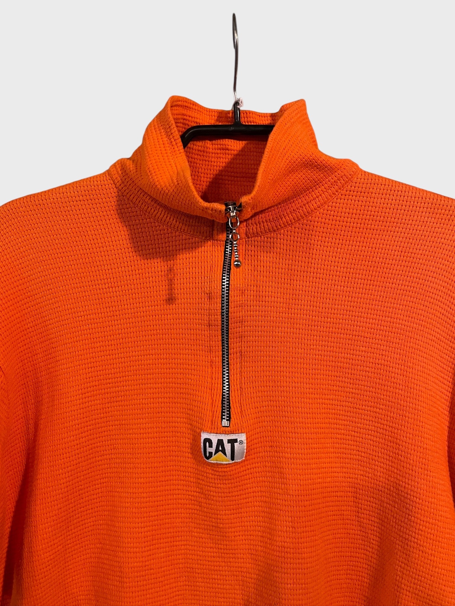 Cat Half Zip T-Shirt Cotton