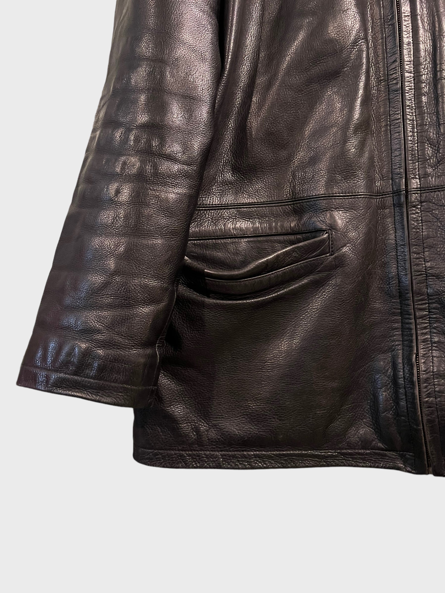 Leather Jacket Heavy Long