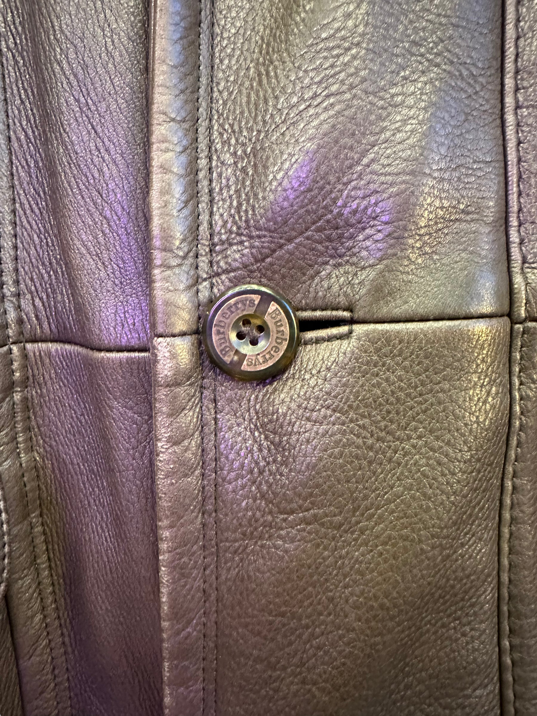 BURBERRY leather coat