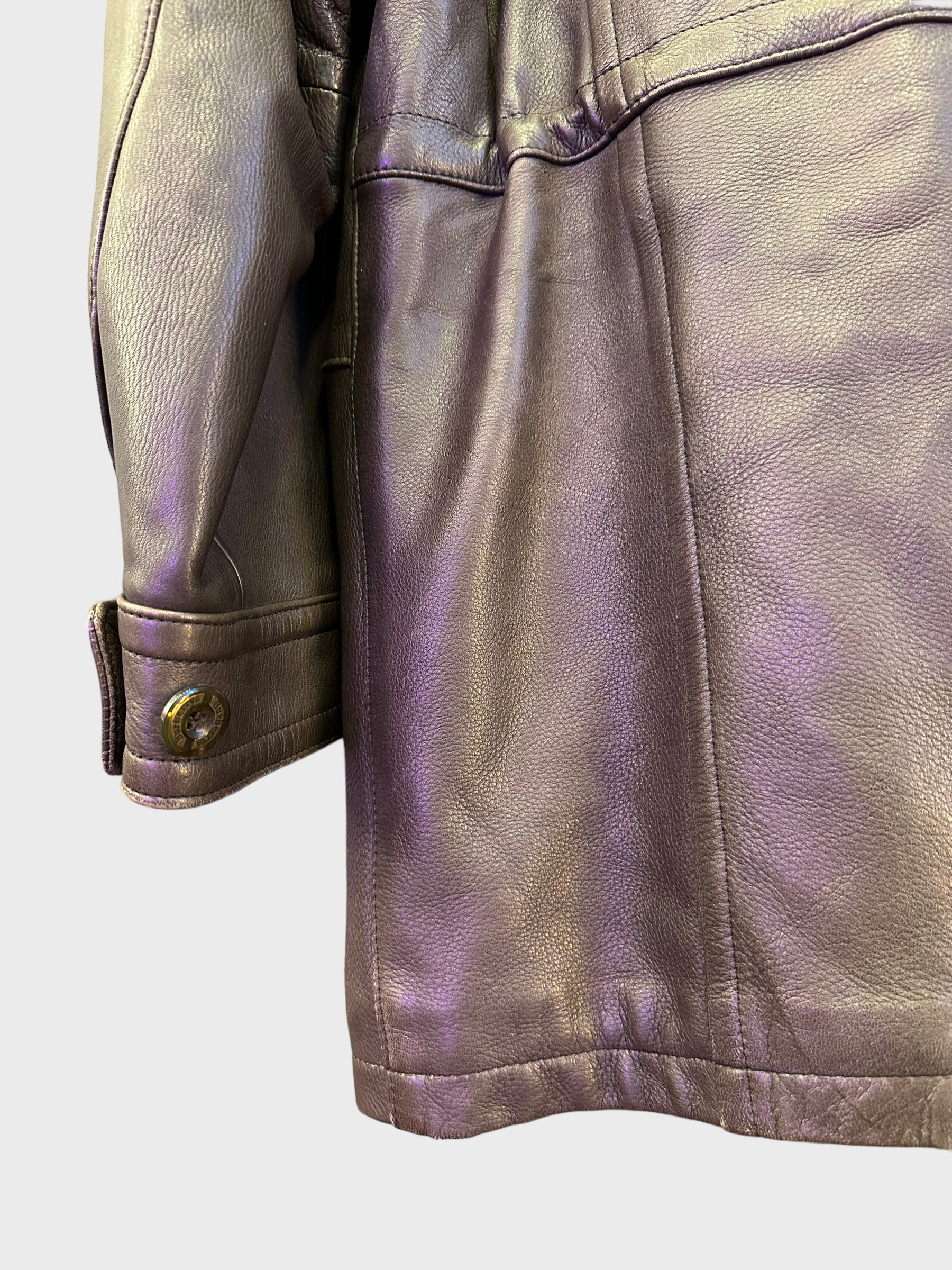 BURBERRY leather coat