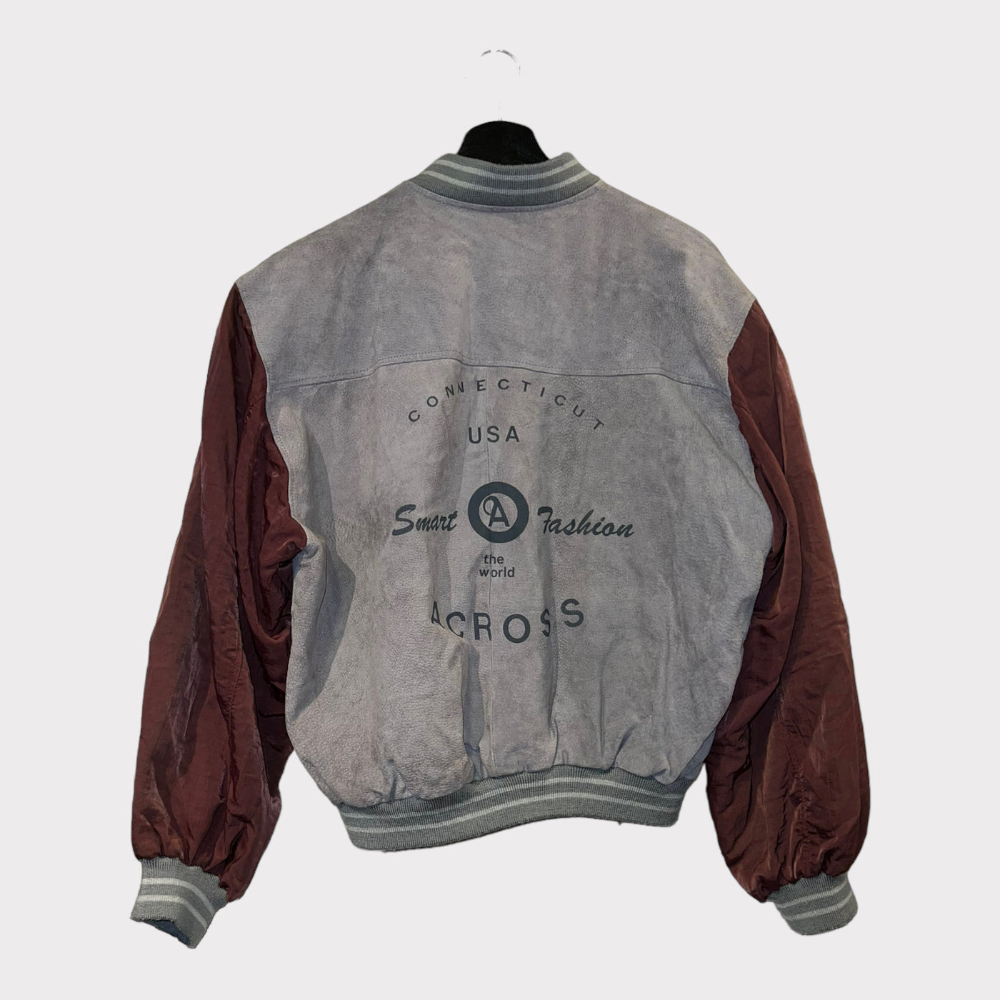 Vintage bomber jacket in leather
