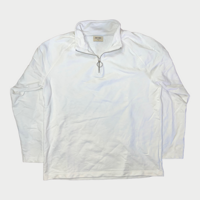 Half-zip Sweater In White Front