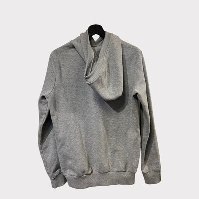 Grey hoodie in heavy texture