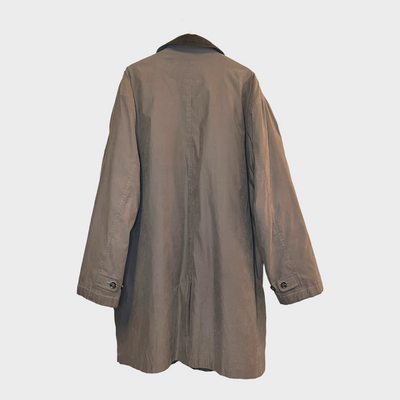 Worker coat jacket in a beautiful light brown color - Back