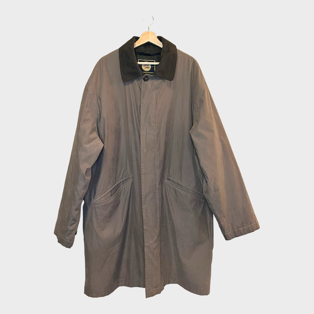 Worker coat jacket in a beautiful light brown color - Front