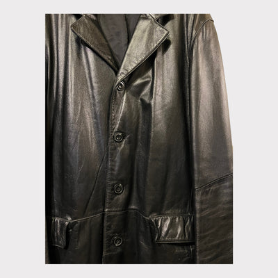 Leather blazer jacket "Long"
