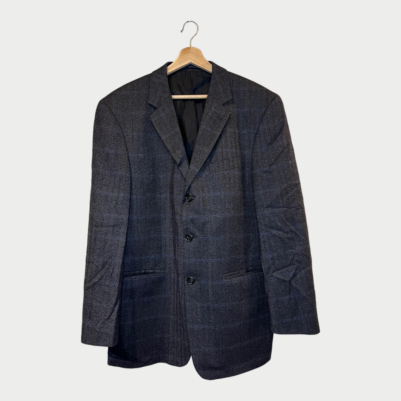 Blazer With Chequered Pattern Front