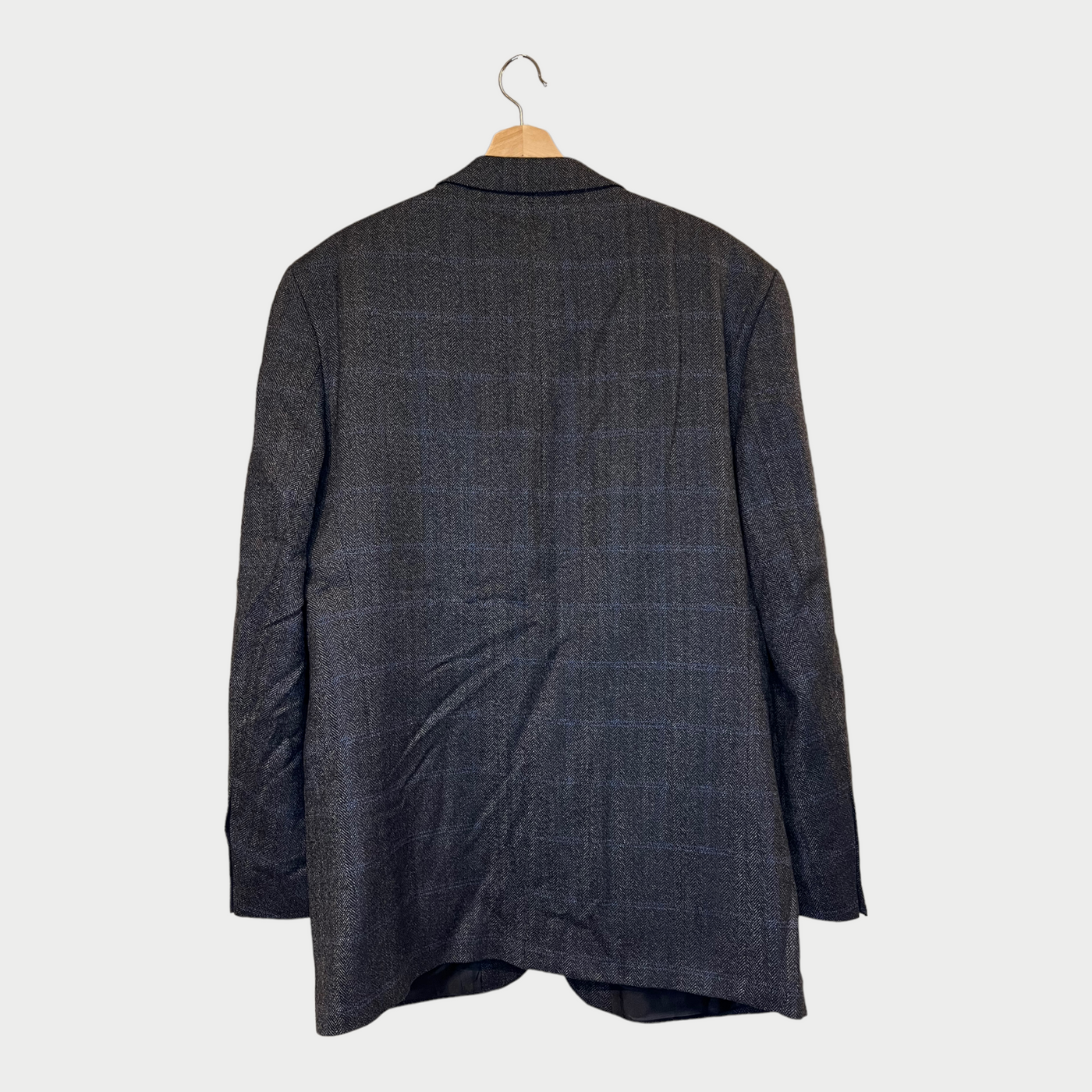 Blazer With Chequered Pattern Back