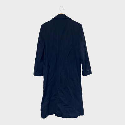 Wool coat jacket for woman in a double-breasted style back