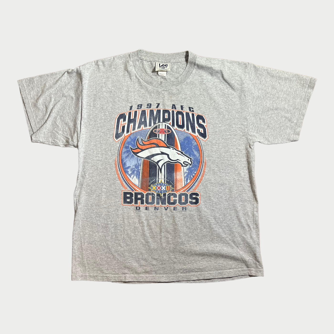 T-shirt With 1997 AFC Champions Denver Broncos Graphic Front