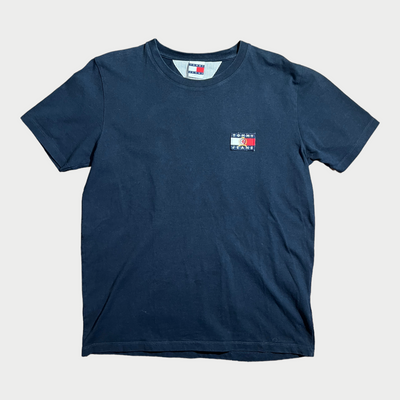 T-Shirt With Patch Logo And Graphic Logo Front