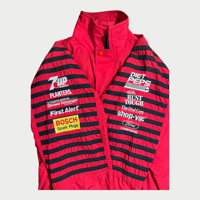 Racing Jacket With Embroidery And Patches Sides