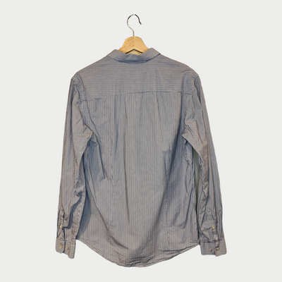 Office Shirt In A Stripe Pattern Back
