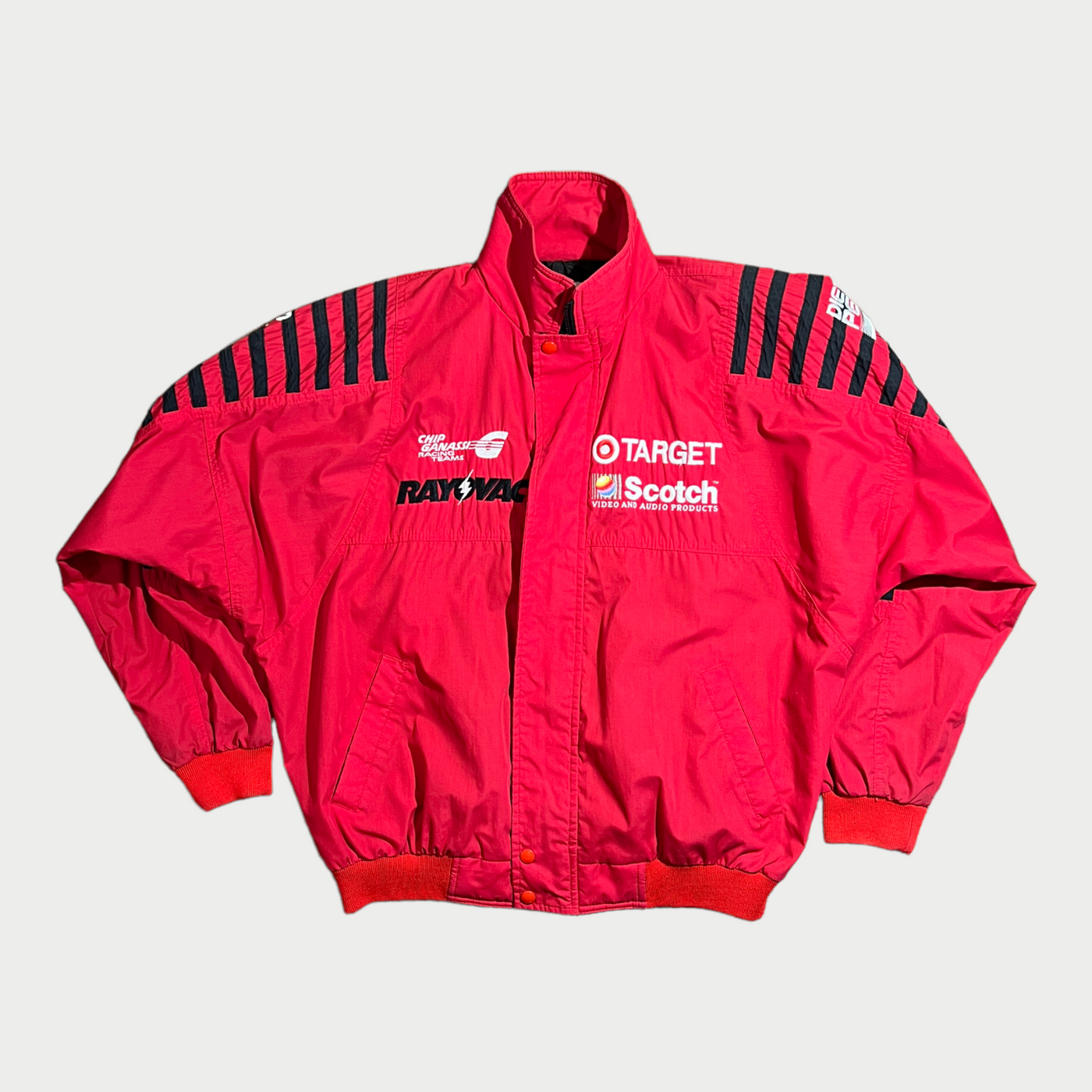 Racing Jacket With Embroidery And Patches Front