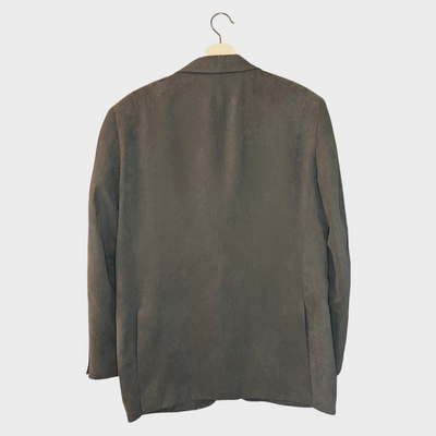Back of the Suede Blazer Jacket