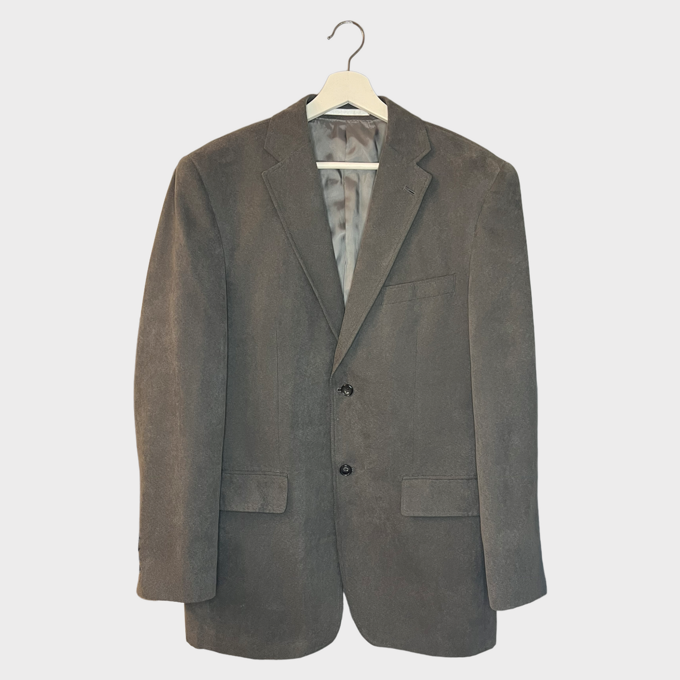 Front of the Suede Blazer Jacket