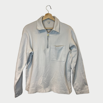 Half-zip Sweater With Breast Pocket Front