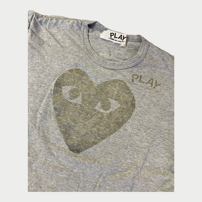 T-shirt With PLAY CDG Heart Graphic