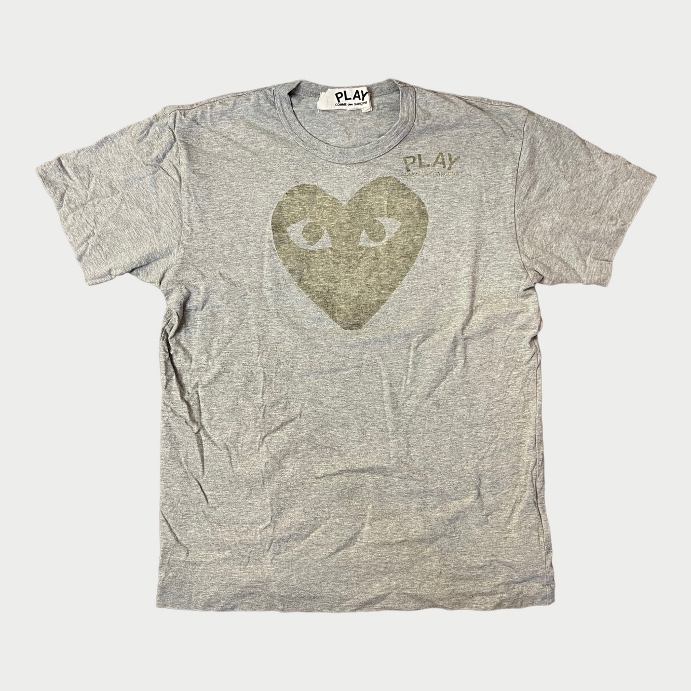 T-shirt With PLAY CDG Heart Graphic